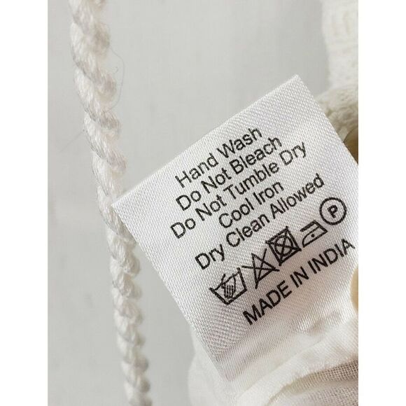 Love Sam Lace Trim V-Neck Blouse Ivory - Picture 11 of 11